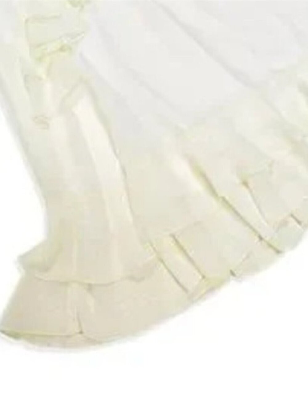 Ruffle Trimmed Long Sleeve Mini Dress